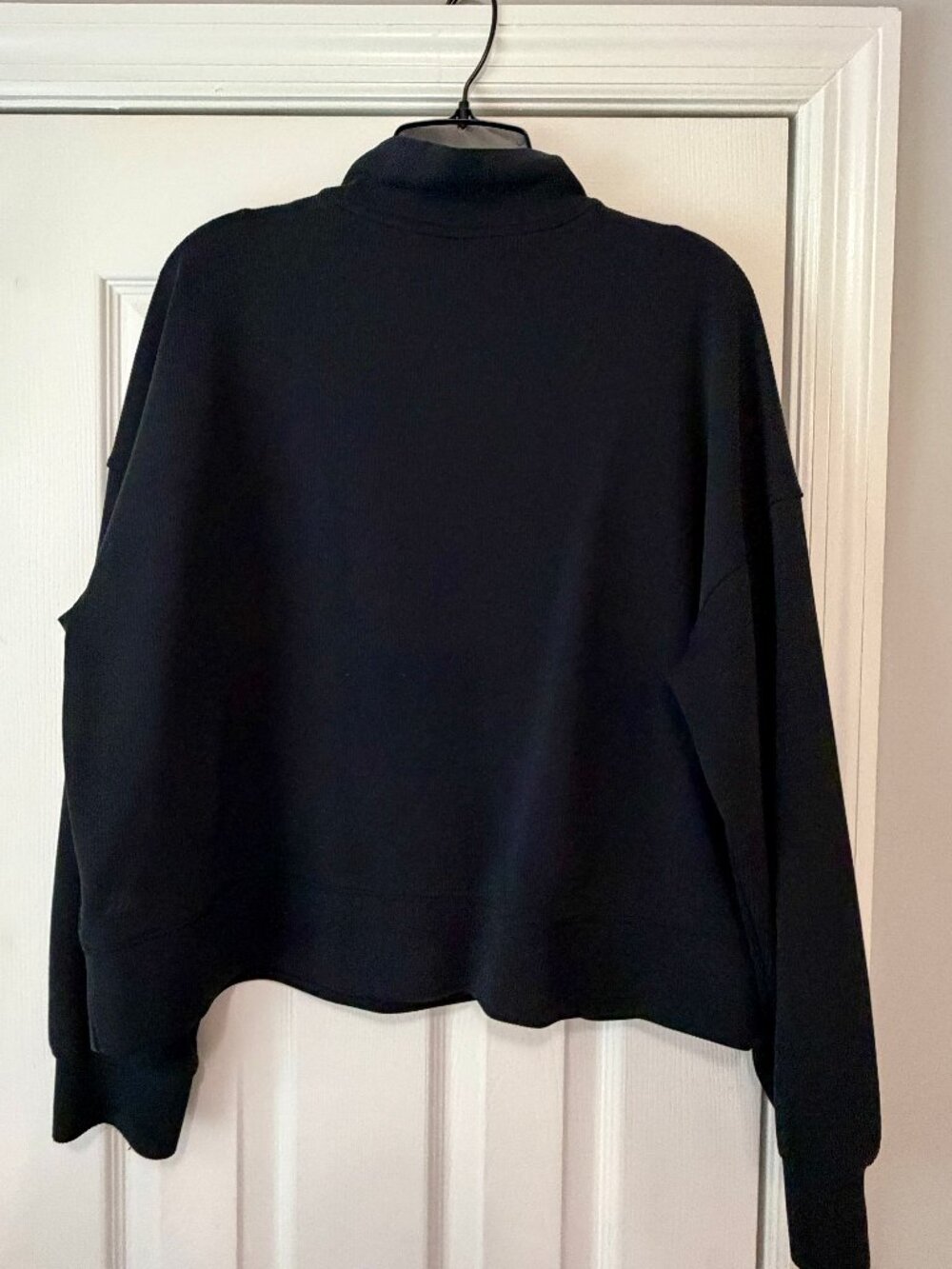 Womens All In Motion 3/4 Zip Black Pullover Large - Picture 2 of 3